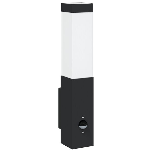 vidaXL Buitenwandlamp Zwart 10.5 x 6 x 35 cm Roestvrij staal