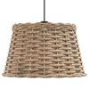 vidaXL Plafondlampenkap Ø38x23 cm wicker bruin