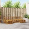 vidaXL Sofa-Sets 6 pcs Naturel Massief Acaciahout