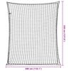 vidaXL Aanhangwagennet elastisch touw 3,5x3 m polypropeen zwart