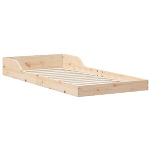 vidaXL Bedframe Bruin 80 x 220 cm Massief grenenhout