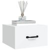 vidaXL Nachtkastjes 2 st wandgemonteerd 35x35x20 cm wit
