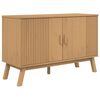 vidaXL Dressoir OLDEN 114x43x73,5 cm massief grenenhout bruin