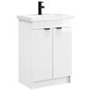 vidaXL Badkamermeubelset Hoogglans Wit 56 x 37,5 x 81 cm Bewerkt hout