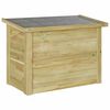 vidaXL Opbergbox Naturel 80 x 44,5 x 57,5 cm Ge&iuml;mpregneerd grenenhout