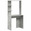 vidaXL Bureau 2 pcs Beton Grijs