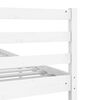 vidaXL Bedframe massief hout wit 75x190 cm