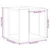 vidaXL Salontafel Oud Hout 32 x 32 x 30 cm Bewerkt hout