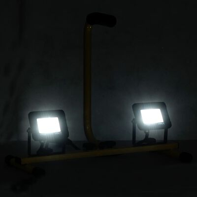 vidaXL Spotlight met handvat LED 2x10 W koudwit