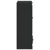 vidaXL Hoge kast 60x35,5x103,5 cm bewerkt hout zwart