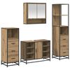 vidaXL Badkamermeubelset 4 st Artisan Eiken 80 x 33 x 60 cm