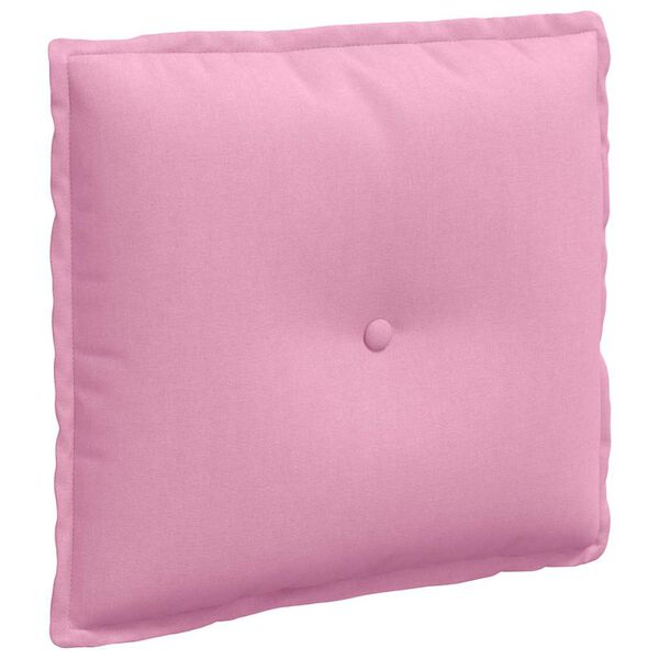 vidaXL Rugkussen Roze 50 x 19 x 45 cm Stof