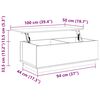 vidaXL Salontafel 100x50x35 cm massief grenenhout honingbruin