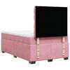 vidaXL Boxspring met matras fluweel roze 120x190 cm