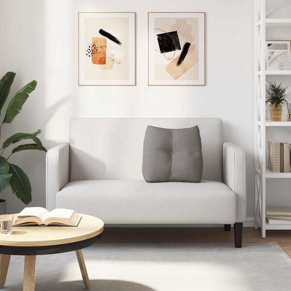 vidaXL Rugkussen Taupe 45 x 24 x 50 cm Stof