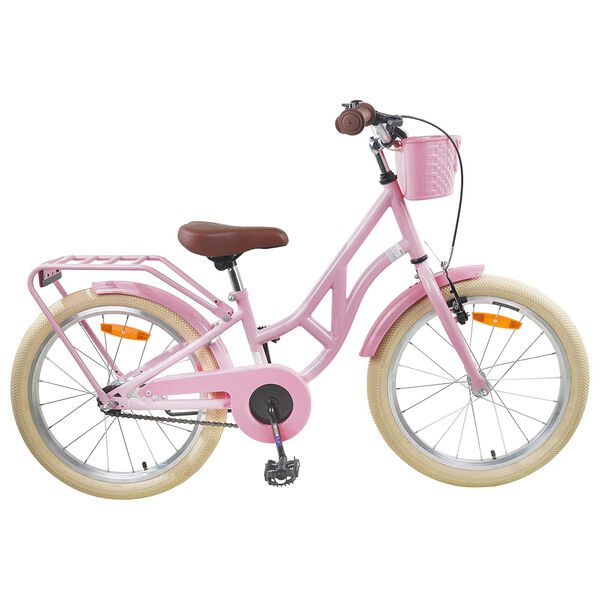 vidaXL Kinderfiets 20 Inch voor 6-11 jaar oud Lichtroze