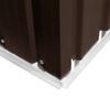 vidaXL Tuinschuur 257x298x178 cm metaal bruin