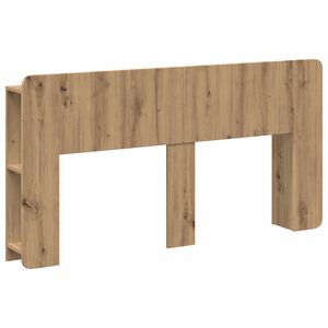 vidaXL Hoofdeinde kas met opslag Artisanaal eiken Bewerkt hout