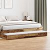 vidaXL Bedlades met lade Oudhout 200 x 36,5 x 16,5 cm Bewerkt hout