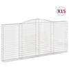 vidaXL Schanskorven 15 st gewelfd 400x30x180/200 cm ijzer
