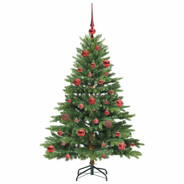 vidaXL Kunstkerstboom met 150 LED met standaard Groen 150 cm PE en PVC