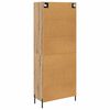 vidaXL Highboard Artisan Eiken 69,5 x 34 x 180 cm Bewerkt hout