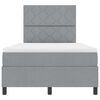 vidaXL Boxspringbed met matras Lichtgrijs 120 x 190 cm Stof