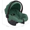 vidaXL Babyautostoel 42x65x57 cm groen