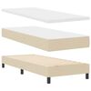 vidaXL Boxspringbed met matras Cr&egrave;me 200 x 80 cm Polyester