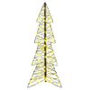 vidaXL Kerstboom met 100 LED Warmwit 120 cm Rattan
