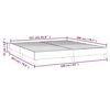 vidaXL Boxspring bed stof taupe 160x200 cm
