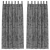 vidaXL Velvet Gordijnen 2 st Grijs 260 x 140 cm Fluweel