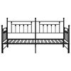 vidaXL Bedframe voor een daybed Zwart 100 x 190 cm Staal