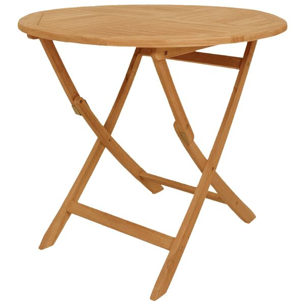 vidaXL 5-delige Tuinset massief teakhout