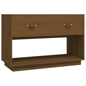 vidaXL Tv-meubel 90x40x60 cm massief grenenhout honingbruin