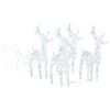 vidaXL Kerstdecoratie rendieren en slee 280x28x55 cm acryl