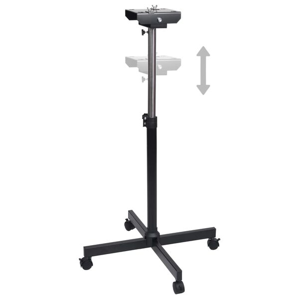 vidaXL Huisdierenf&ouml;hn enkele motor met standaard kunststof staal zwart