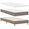 vidaXL LED Box Spring Bed met matras met LED Taupe 100 x 200 cm Stof