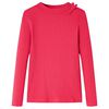 vidaXL Kindershirt met lange mouwen 128 felroze