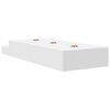 vidaXL Opbergbedframe met lade Wit 236.5 x 80 x 31.5 cm Bewerkt hout