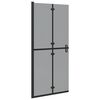 vidaXL Inloopdouchewand Zwart 90 x 6.5 x 190 cm