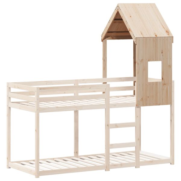 vidaXL Kinderbedhuisje 60x99x139,5 cm massief grenenhout