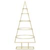 vidaXL Metalen kerstboom met standaard Goud 90 cm Poedergecoat staal