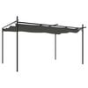 vidaXL Pergola met uitschuifbaar dak 395x292x230 antracietkleurig