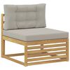 vidaXL Buiten Midden Sofa Massief Acaciahout Wit