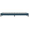 vidaXL Boxspring zonder matras fluweel donkerblauw 120x220 cm