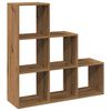 vidaXL Kamerscherm / boekenkast 3-laags 99x29x99 cm hout artisanaal