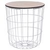 vidaXL Salontafel &Oslash; 39,5 cm wit