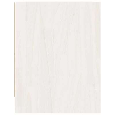 vidaXL Nachtkastje 40x30,5x40 cm massief grenenhout wit