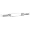 vidaXL Wandgemonteerd tv-meubel Muurmontage Wit 220 x 28 x 21 cm